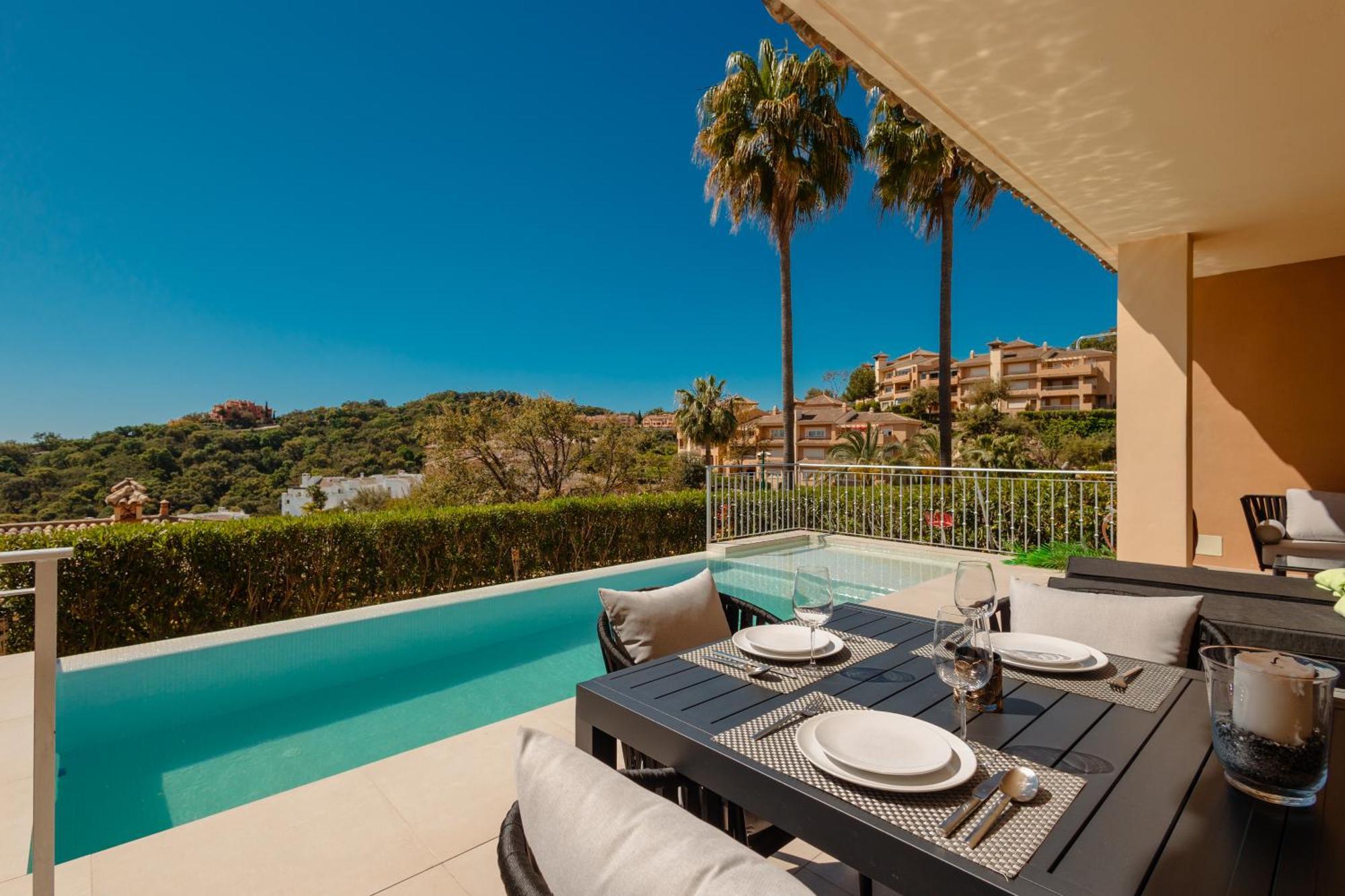 Apartmán Private Heatable Infinity Pool With Sea Views In La Mairena, Marbella Sitio de Calahonda Exteriér fotografie